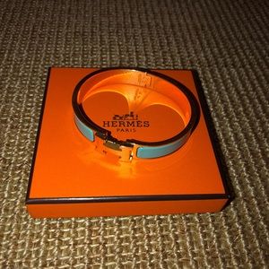 *FLASH SALE* Hermès turquoise Clic H Bracelet